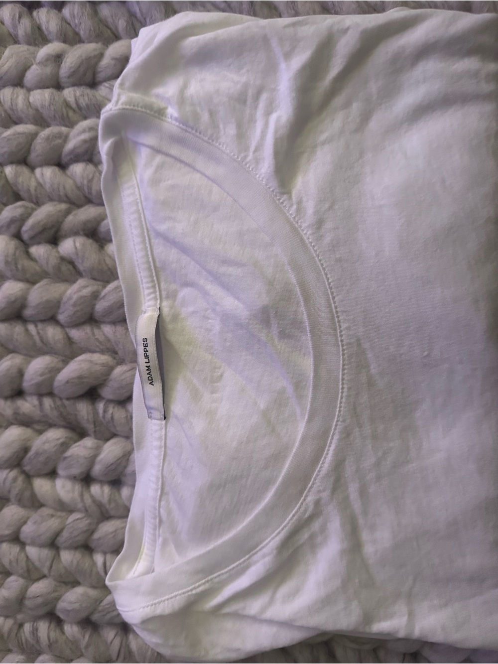 Adam Lippes White Pima Cotton T-shirt